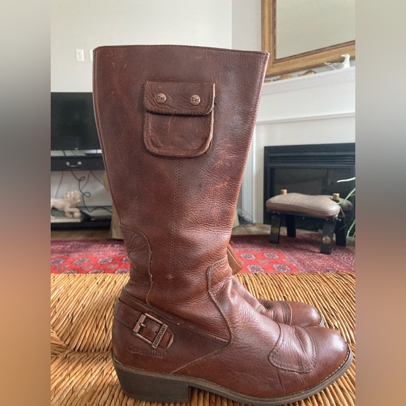 Cat Caterpillar Women's Tan Leather Misa Boot - Picture 3 of 7